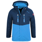 Kurtka dziecięca TrollKids Kids Bryggen 3in1 Jacket navy/medium blue z podpinką niebieska (418-110)