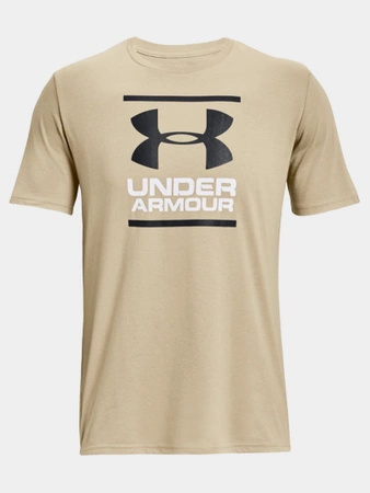 Koszulka męska UNDER ARMOUR GL Foundation sportowa oddychająca beżowa (1326849-300 )