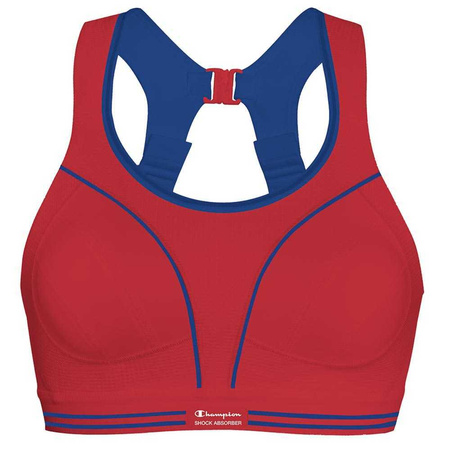 Stanik Shock Absorber Ultimate Run Bra Czerwono-Granatowy (U10046-RS001)