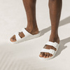 Klapki na lato damskie/męskie Birkenstock Arizona Essentials EVA White regular szerokie (0129441)