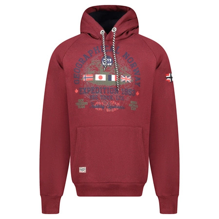 Bluza Geographical Norway GEXPE BURGUNDY DB MEN 100 bordowy męska (WZ3006H/GN-Burgundy)