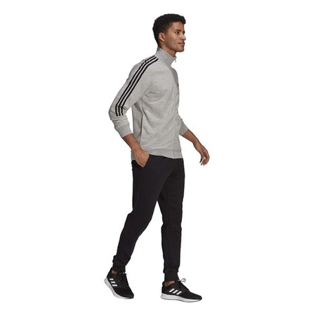 Męski dres Adidas Performance M 3S FT TT TS w kolorze szarym (GK9975)