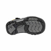 Sandały trekkingowe dziecięce na lato Keen Newport H2 Black/Keen Yellow dla dzieci (KE-1022824)