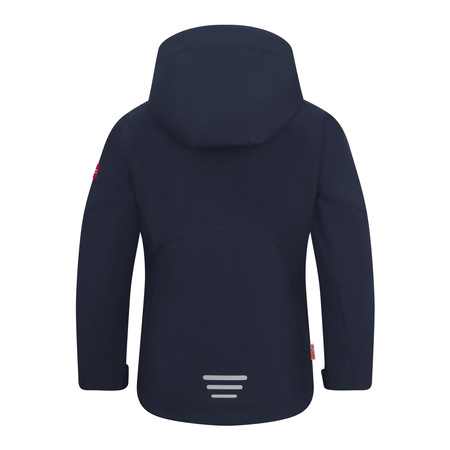 Kurtka softshell dziecięca dla dziewczynki Trollkids Girls Balestrand Jacket navy/aqua (617-132)