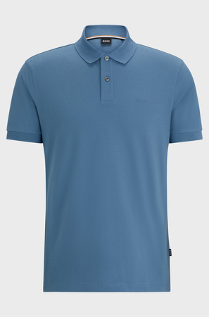 Koszulka Polo męska BOSS Pallas Light/Pastel Blue regular fit niebieska (50468301-459)