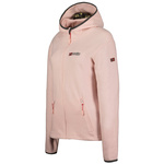 Bluza polarowa damska rozpinana Geographical Norway Unicia EO LADY 235 z kapturem różowa (WW4511F/GNO-PINK)