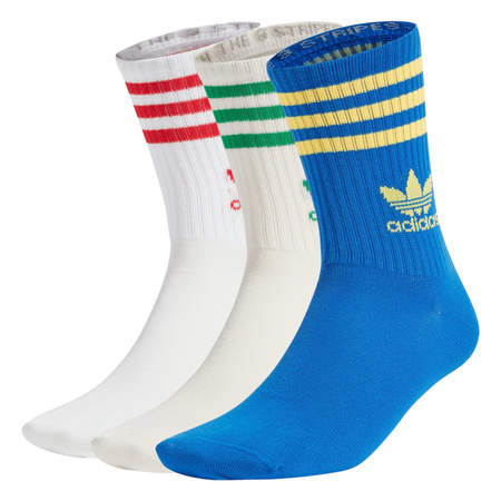 Skarpetki unisex adidas Originals CREW SOCK 3STR Biały (IX7512)