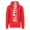 Bluza z kapturem męska Alpha Industries Back Print Hoody speed red kangurka z grafiką czerwona (178318-328)