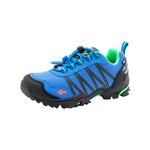 Wodoodporne buty turystyczne dziecięce dla chłopca/dziewczynki Trollkids Kids Trolltunga Hiker Low medium blue/green (155-106)