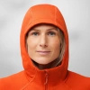 Polar damski Fjällräven Abisko Grid Fleece Hoodie W Flame Orange (F14600184-214)