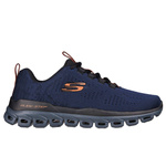 Buty sportowe męskie Skechers Glide-Step Fasten Up sneakersy granatowe (232136-NVBK)