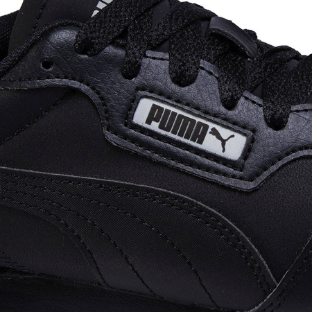 Wyprzedaż - Buty sportowe męskie czarne Puma R78 SL niskie wygodne sneakersy SoftFoam (374127-01)