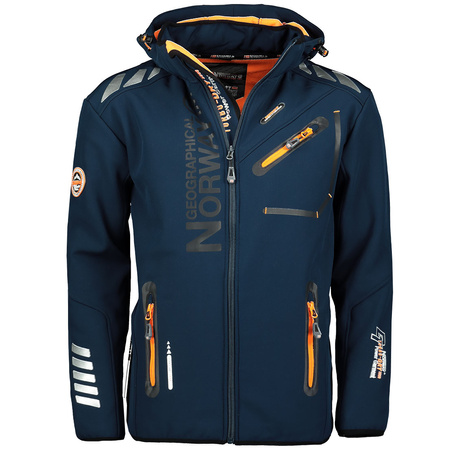 Kurtka softshellowa męska Geographgical Norway Royaute ASSOR A MEN 068 granatowa (WW1973H/GN/Navy / Fluo orange)