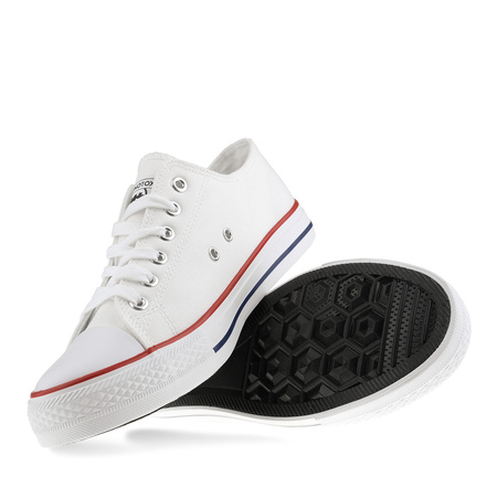 Trampki męskie Monotox NORRIS LOW M WHITE Biały (M-FT-01WHITE)