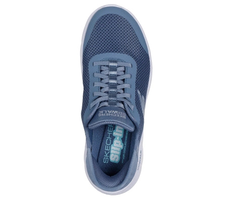Sneakersy damskie Skechers GO WALK FLEX GRAND ENTRY (124836BLU)