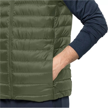 Kamizelka męska bezrękawnik Jack Wolfskin Pack & Go Down Vest  M sportowa zielona (1207011_4129)