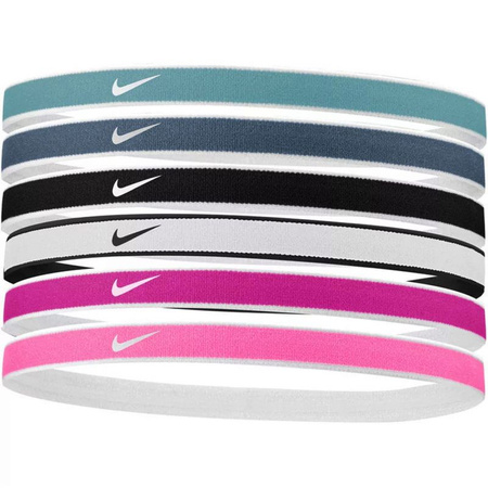 Opaski na głowę Nike Swoosh Sport 6 szt. (N1002021412OS)