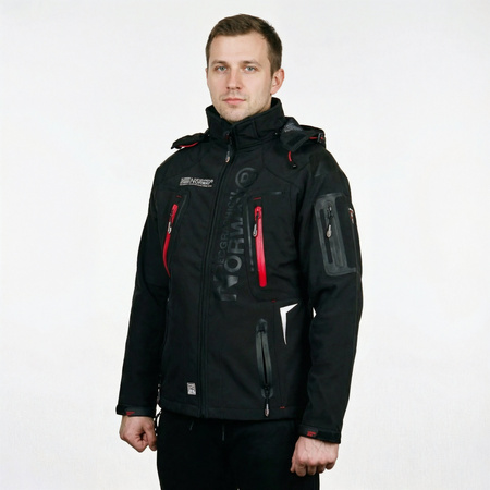 Kurtka męska czarna Softshell Geographical Norway Techno (WU6068-GN-BLACK)