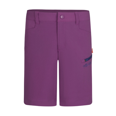 Szorty softshellowe dziecięce dla chłopca/dziewczynki Trollkids Kids Haugesund Shorts mallow pink/violet blue (330-242)