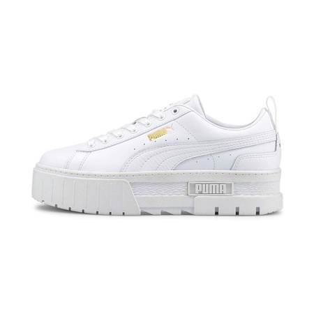 Sneakersy damskie z wysoką platformą Puma Mayze Classic Wns białe wysokie (384209-01)