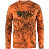 T-shirt męski Fjällräven Värmland Wool LS M Orange Multi Camo (F86673-261)