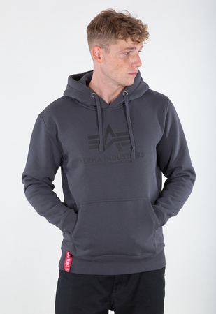 Bluza męska Alpha Industries Basic Hoody szara z kapturem (178312-412)