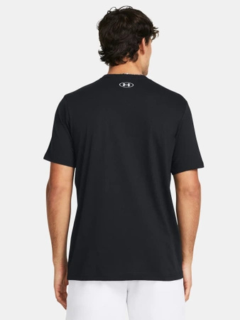 Wyprzedaż - Koszulka sportowa męska Under Armour Logo t-shirt treningowy czarny (1382911-001)