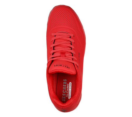 Sneakersy męskie Skechers Uno Stand On Air buty sportowe czerwone (52458-RED)