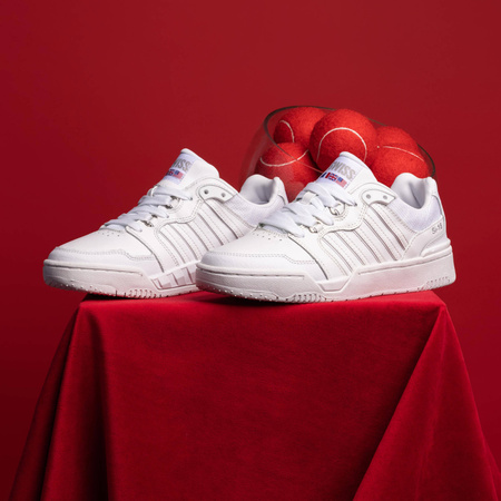 Sneakersy męskie K-Swiss SI-18 RIVAL skórzane tenisówki białe (08531-101-M)