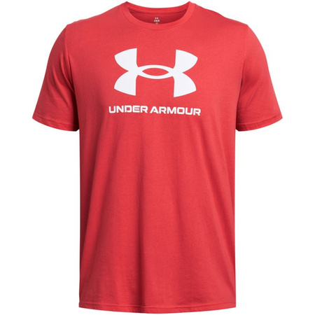 Koszulka sportowa męska Under Armour Logo t-shirt treningowa czerwona (1382911-814)