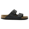 Klapki damskie Birkenstock Arizona Soft Footbed na lato wąskie czarne (0752483)