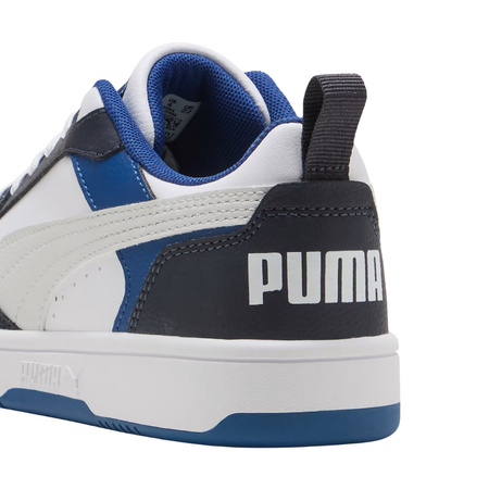 Buty dla dzieci Puma Rebound V6 Lo Mid biało-niebieskie (393833 28)