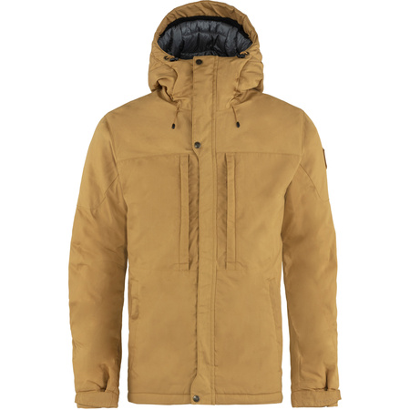 Kurtka zimowa z kapturem męska Fjällräven Skogsö Padded Jacket M ocieplana brązowa (F82279-232)