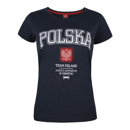 Koszulka Damskie Monotox POLSKA COLLEGE W NAVY M Granatowy (POLSKACOL20WNAVY)