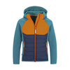 Kurtka przejściowa polarowa dziecięca dla chłopca/dziewczynki Trollkids Kids Sirdal Jacket lake blue/bright orange (372-190)