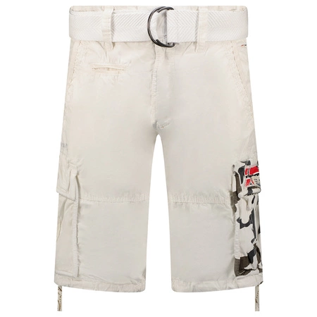 Bermudy Geographical Norway PASTEQUE EO MEN 063 biały męska (SX1425H/GNO-White)