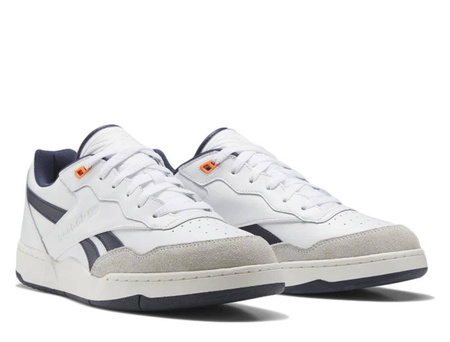 Sneakersy męskie skórzane Reebok BB 4000 II Basketball Ftwr White Vector Navy (IE6832)