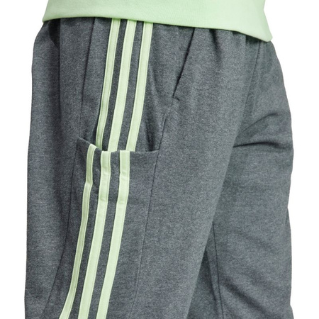 Spodnie adidas Essentials Single Jersey Tapered Open Hem 3-Stripes M (IS1367)