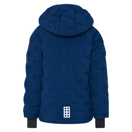 Kurtka zimowa puchowa dziecięca Lego Wear Kid's Jipe 706 jacket wodoodporna granatowa (22879-577)