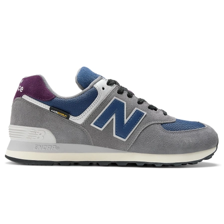 Wyprzedaż - Sneakersy męskie/damskie New Balance 574 Cordura szaro-niebieskie buty sportowe (U574KGN)