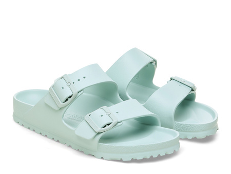 Klapki damskie Birkenstock ARIZONA EVA NARROW na wąską stopę z pianki turkusowe (1027404)