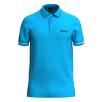 Koszulka Polo męska BOSS Paul Pro Turquoise/Aqua slim fit turkusowa (50506203-442)