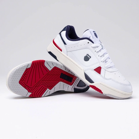 Wyprzedaż - Sneakersy męskie sportowe białe K-Swiss Match Pro LTH tenisówki ze skóry naturalnej (08905-130-M)