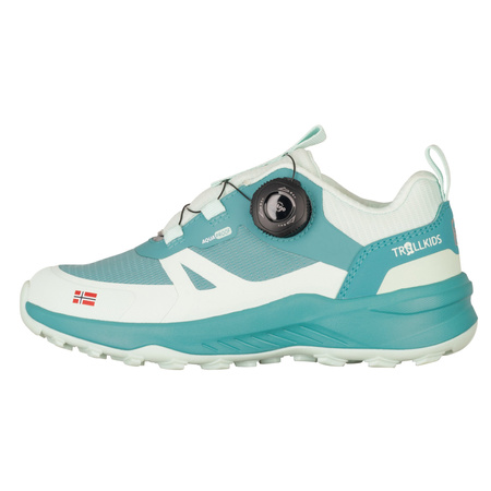 Buty Trollkids Trollfjord Hiker Low XT Waterproof mgła akwamarynowa/akwamaryna marmurowa
