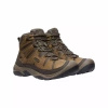 Buty trekkingowe męskie KEEN CIRCADIA MID WP BISON/BRINDLE skórzane wodoodporne i oddychające (KE-1026769)