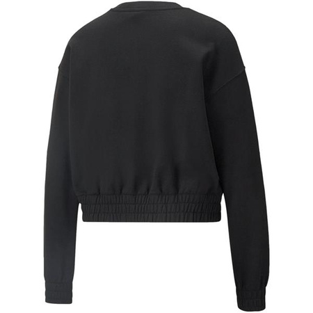 Wyprzedaż - Bluza dresowa damska Puma Her Crew TR nierozpinana sportowa bawełniana czarna (847094-01)