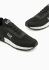 Wyprzedaż - Buty sportowe męskie EA7 Emporio Armani Legacy Knit sneakersy lifestylowe czarne (X8X171-XK373-N181)