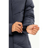 Wyprzedaż - Kurtka zimowa damska Jack Wolfskin MARIENPLATZ COAT W night blue Down Insulated granatowa  (1206971_1010)
