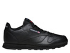 Wyprzedaż - Buty sportowe damskie skórzane czarne Reebok Classic Leather (50149)