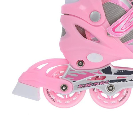 Łyżworolki Nils Extreme 2w1 Pink r.39-42 NH18366 A (16-21-026)